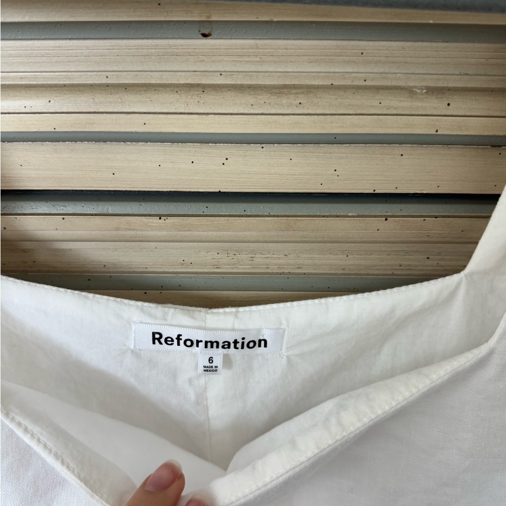 Reformation White Mini Dress